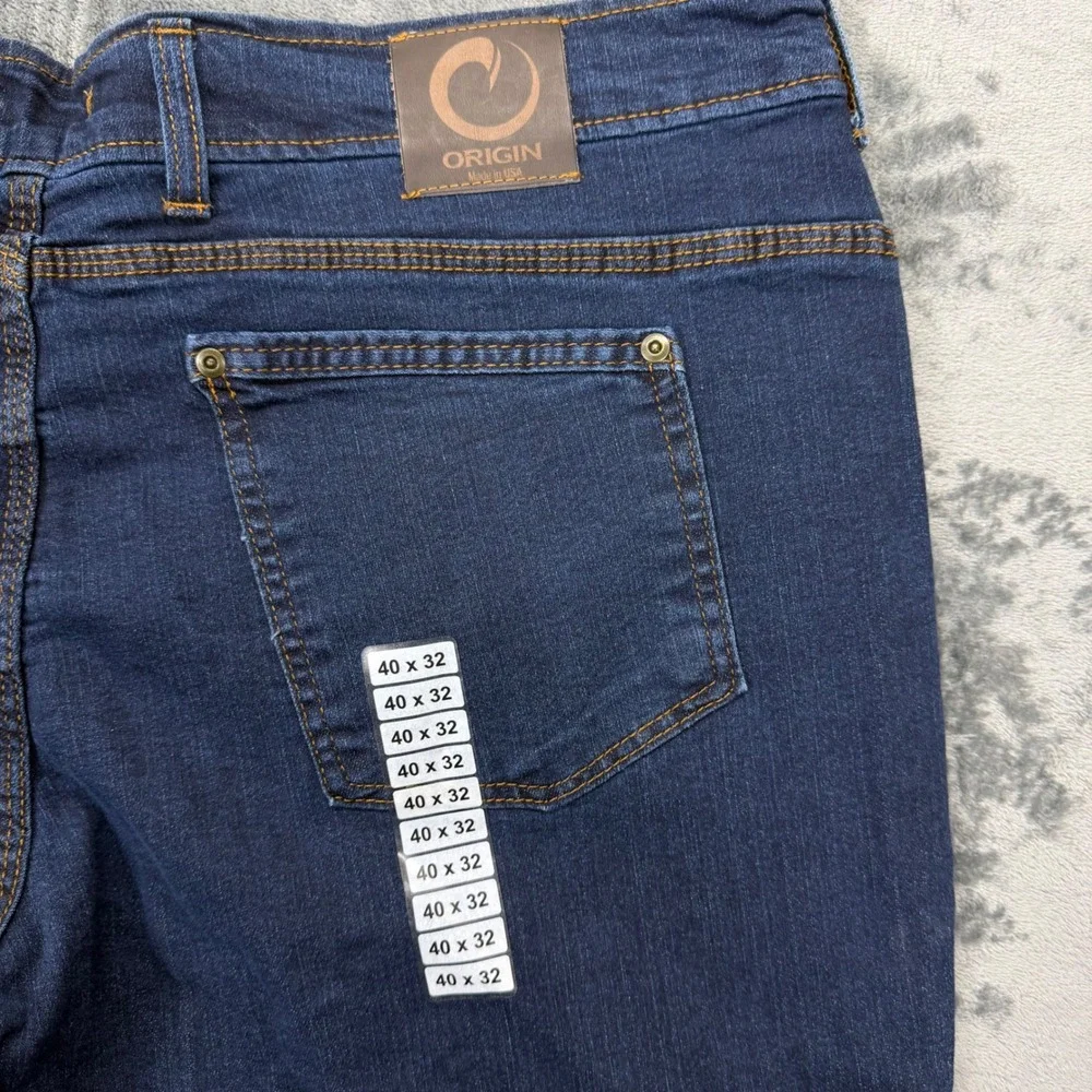 Origin Delta 68 Performance Denim Jeans Mens 42x32 Legit Fit Blue‎ Made in USA